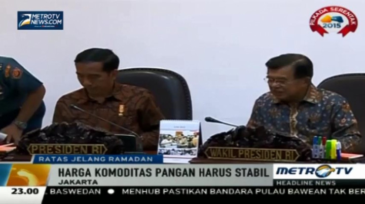 Jelang Ramadhan, Jokowi Gelar Ratas Bahas Stabilitas Bahan Pangan 
