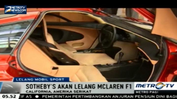 Lelang Mobil Sport McLaren Langka Digelar