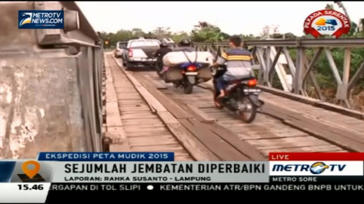 Sejumlah Jembatan di Menggala Tengah Diperbaiki 