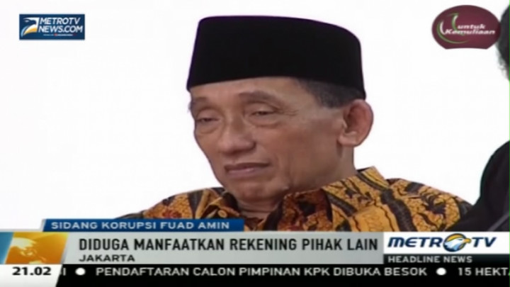 Siang Lanjutan Fuad Amin Hadirkan Lima Saksi 