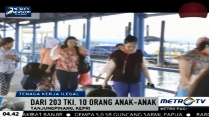 Malaysia Pulangkan Ratusan Tenaga Kerja Ilegal Asal Indonesia