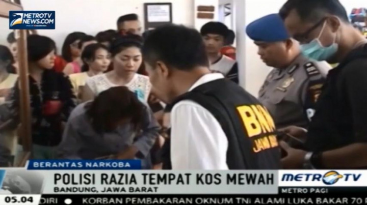 BNN Kota Bandung Gerebek Rumah Kos Mewah