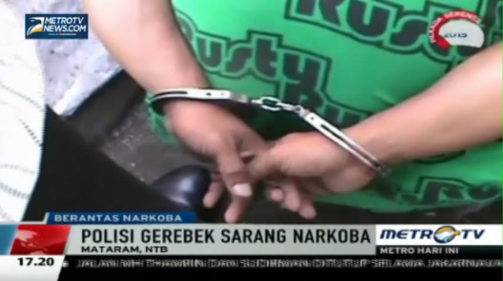  Gerebek Sarang Narkoba, Polisi Bekuk Dua Bandar