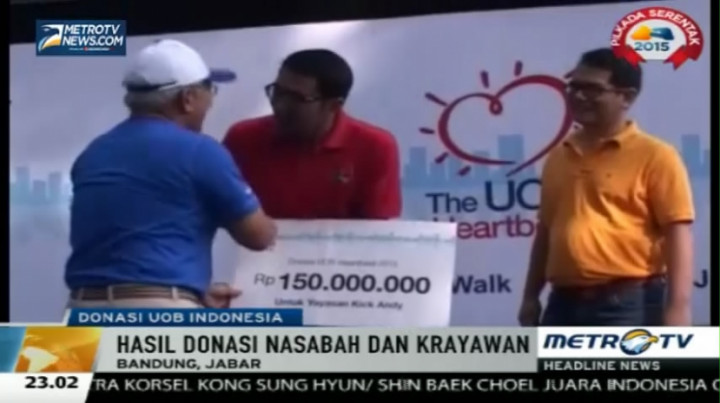 Kick Andy Foundation Terima Bantuan Dana Rp150 Juta