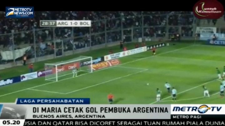 Argentina Gilas Bolivia 5-0 dalam Laga Uji Coba