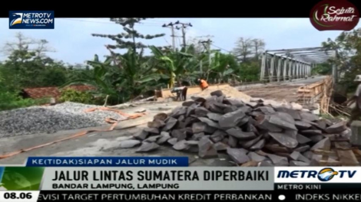 Jalur Mudik Lintas Tengah Sumatra Mulai Diperbaiki