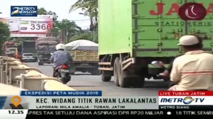 Tak Ada Pembatas, Jalanan di Tuban Rawan Kecelakaan