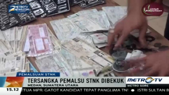 Polisi Ringkus Otak Pembuat STNK Palsu di Medan