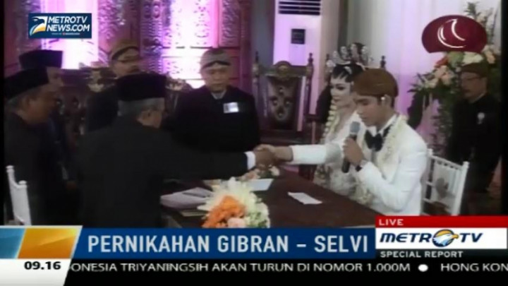 Prosesi Akad Nikah Gibran dan Selvi