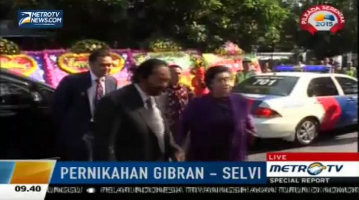 Surya Paloh dan Istri Jadi Tamu VIP Pernikahan Gibran-Selvi
