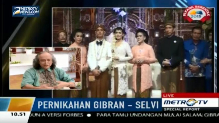 Budayawan: Prosesi Pernikahan Gibran-Selvi Penuh Kesederhanaan & Kemandirian