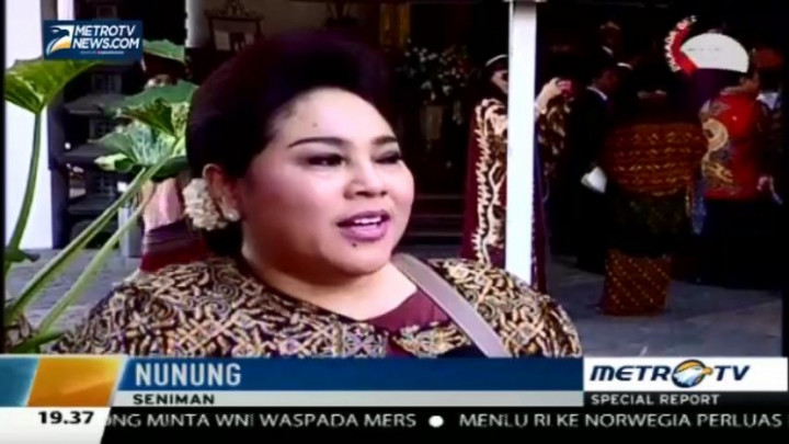 Hadiri Resepsi Gibran, Nunung: Semua Tamu Bebas Salaman 