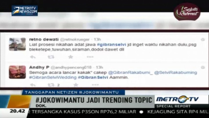Pernikahan Gibran-Selvi Menyita Perhatian <i>Netizen</i> 