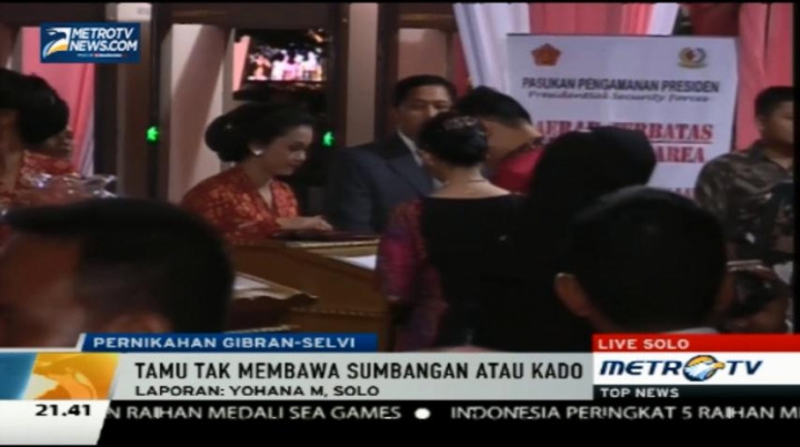 Panitia Pernikahan Gibran akan Kembalikan Kado dan Sumbangan ke KPK