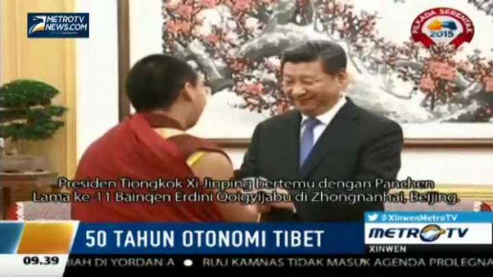 Panchen Lama Jumpa Presiden Xi Jinping Bahas Pembangunan Tibet