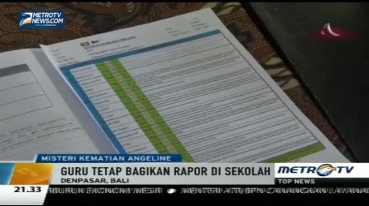 Pembagian Rapor, Angeline Dinyatakan Naik Kelas