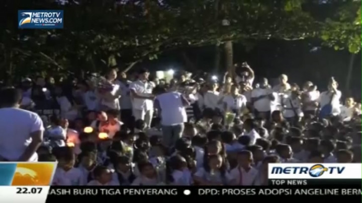 Kenang Angeline, Ratusan Warga Bali Terbangkan Lampion