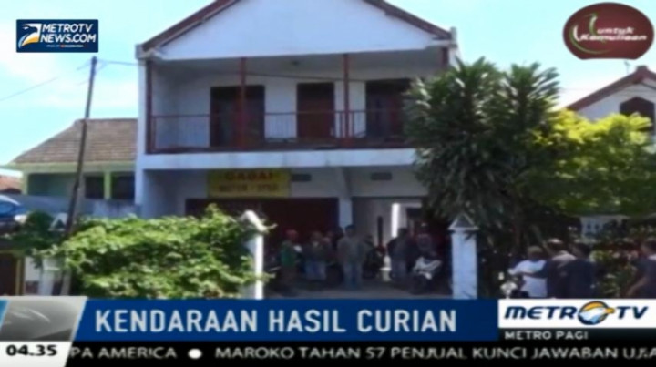 Gudang Tempat Kendaraan Curian Digerebek 