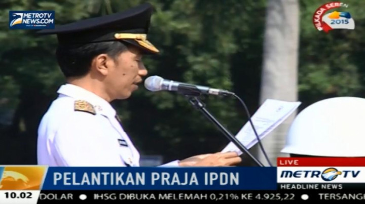 Presiden Joko Widodo Hadiri Pelantikan Pamong Praja Muda IPDN