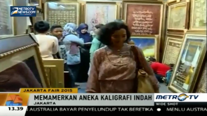  Jakarta Fair 2015 Pamerkan Kerajinan Tangan Kaligrafi