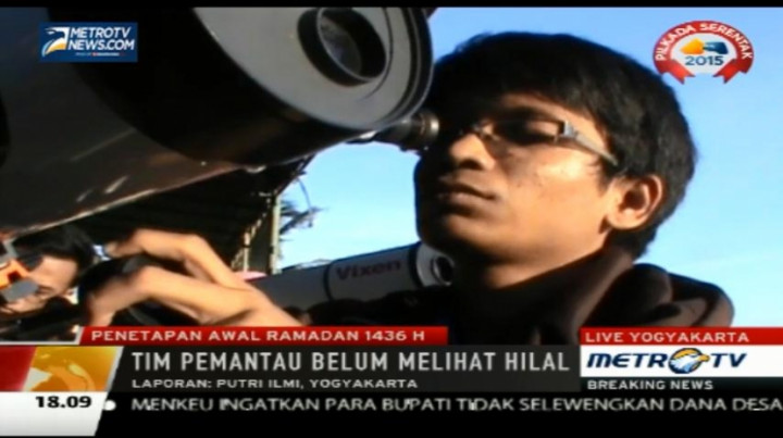Hilal Tidak Tampak di Yogyakarta dan Anyer