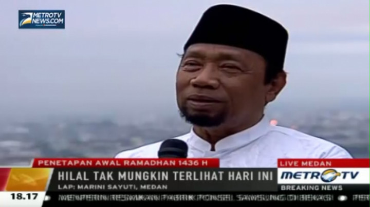 Ketua MUI Medan: Awal Ramadan Jatuh pada 18 Juni