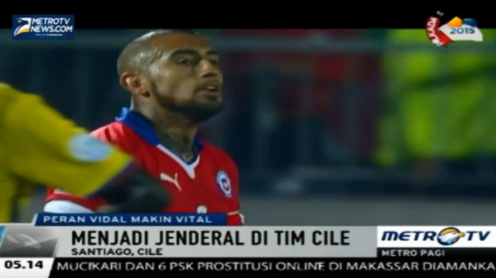 Vidal Jadi Sosok Vital Timnas Chile