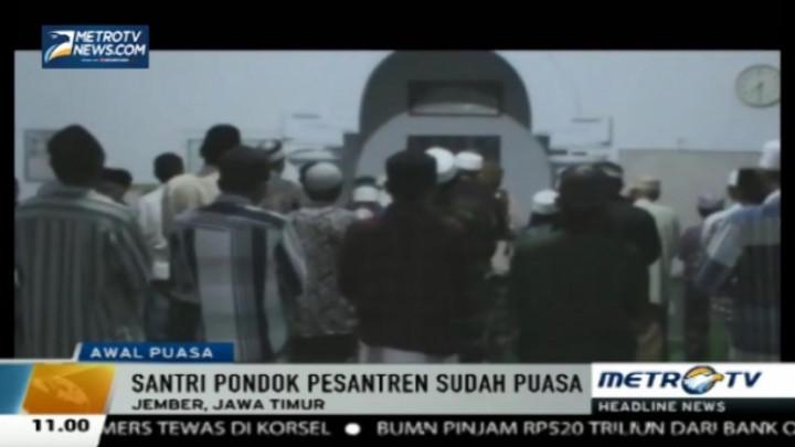 Pondok Pesantren Mahfiludluror Laksanakan Puasa Hari Ini