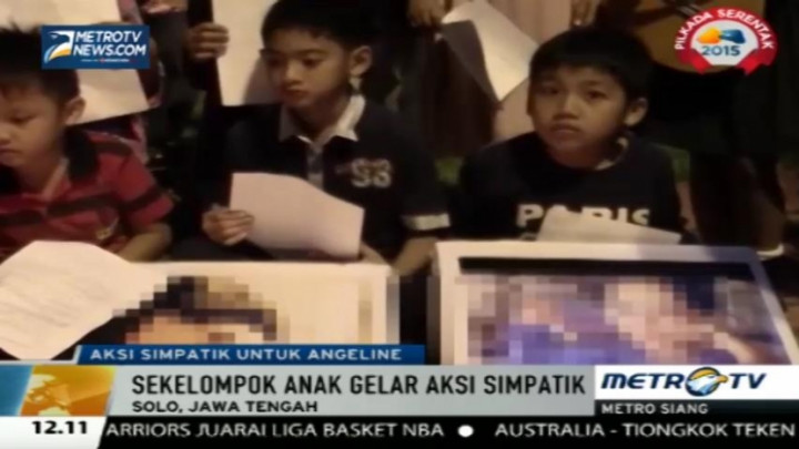 Anak-anak di Solo Gelar Aksi Simpatik untuk Angeline