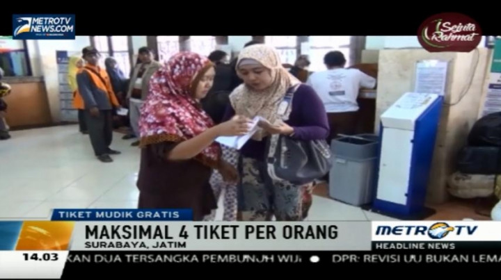 PT KAI Daops VIII Surabaya Siapkan Tiket Mudik Gratis