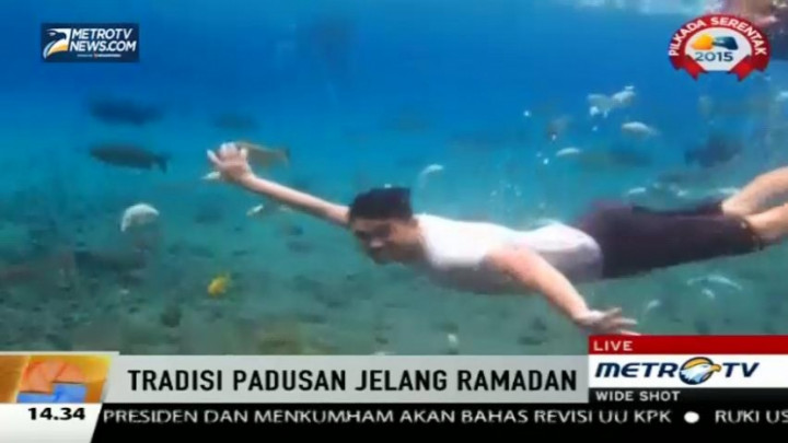 Sucikan Diri, Warga Yogyakarta Lakukan Tradisi Padusan di Umbul Ponggok