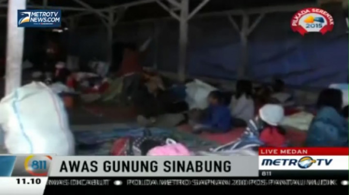 Ribuan Pengungsi Sinabung Keluhkan Kurangnya Pasokan Air Bersih