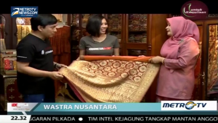 Wow, Kain Songket Kuno Berlapis Emas Dihargai Puluhan Juta