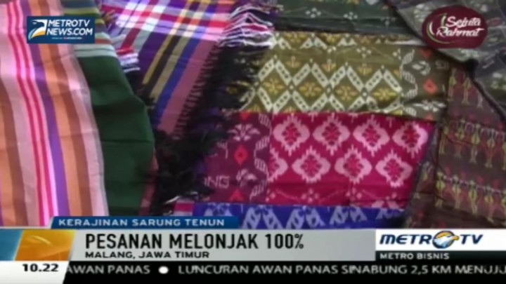 Berkah Ramadan bagi Pengrajin Sarung Tenun di Malang