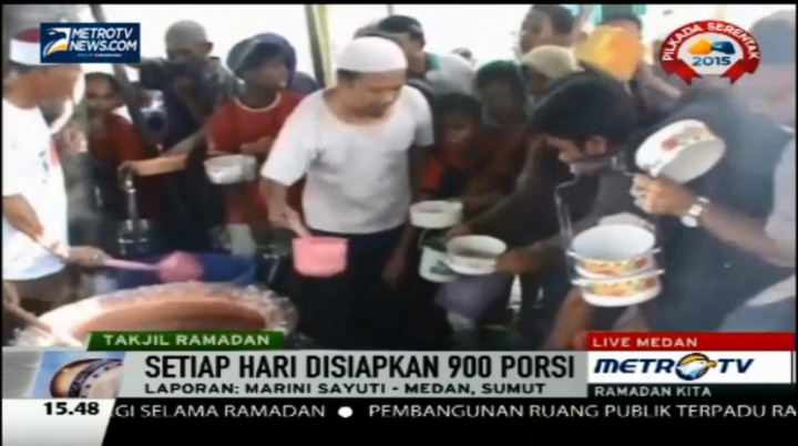 Masjid Raya Medan Sediakan Bubur Sup Khas Melayu