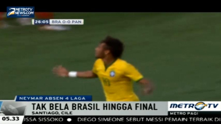 Neymar Terkena Sanksi Empat Laga Pertandingan