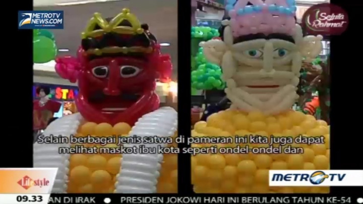Wow, Ada Balon Bentuk Hewan Sampai Ondel-ondel di Sini