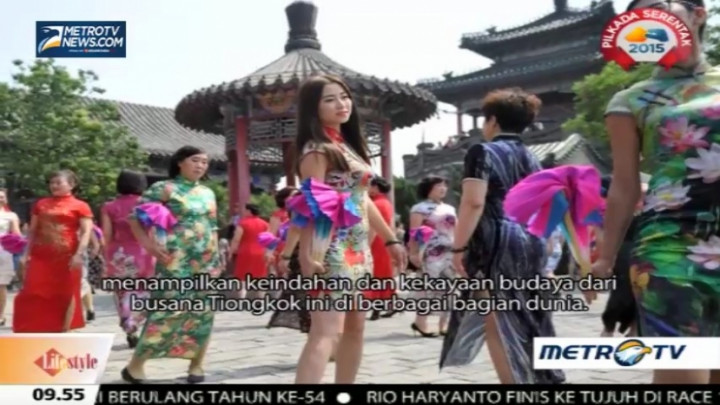 Sebanyak 150000 Perempuan Berbusana Cheongsam Masuk Rekor Guinness
