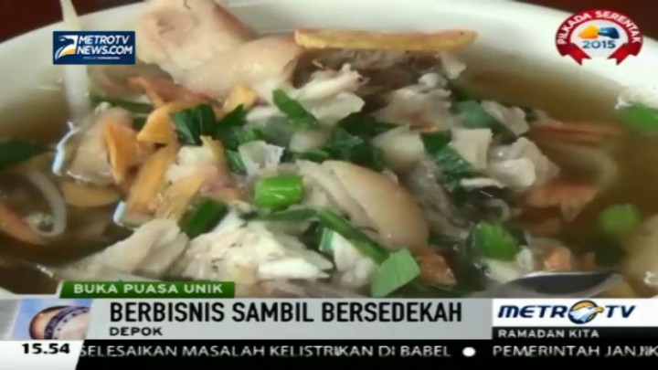 Wow, Buka Puasa di Warung Makan Ini Bayarnya Pakai Doa