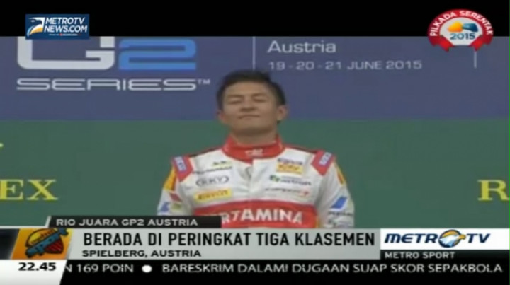 Rio Haryanto Juara GP2 Austria 