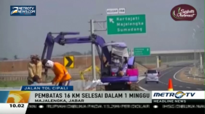 Kurangi Angka Kecelakaan, Pengerjaan Pembatas Jalan Tol Cipali Dikebut