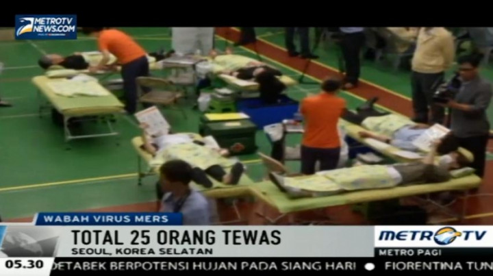  Jumlah Korban Meninggal Terinveksi Virus Mers di Korea Selatan 25 Orang