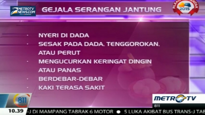 Sering Sakit di Dada? Waspada Mungkin Itu Gejala Serangan Jantung