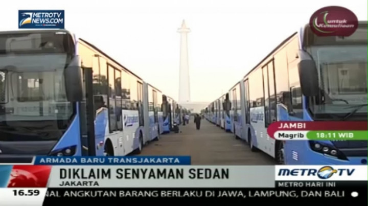 Pemprov DKI Luncurkan 20 Bus TransJakarta Baru