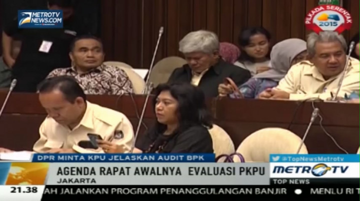 DPR Minta Klarifikasi KPU Soal Audit BPK