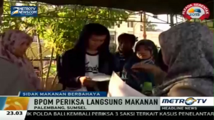 BPOM Temukan Takjil Berbahaya di Palembang