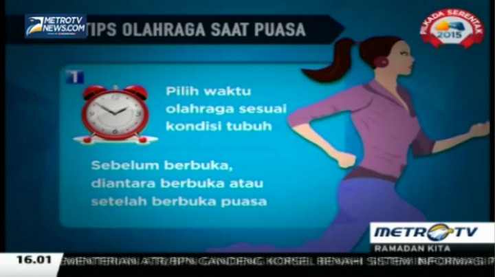 Tips Berolahraga Saat Puasa