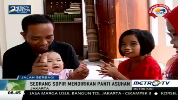 Mulia Sekali Sopir Ini Dirikan Panti Asuhan di Rumahnya