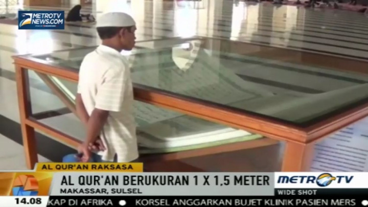Uniknya Al Quran Raksasa di Makassar