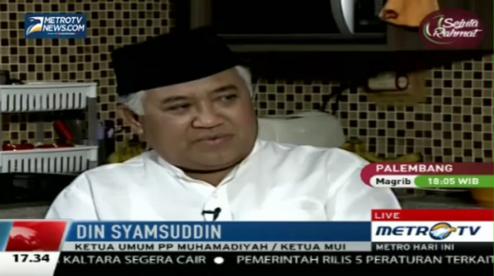 Din Syamsuddin: Persamaan Penentuan Awal Ramadan Terjadi Karena Fenomena Alam  